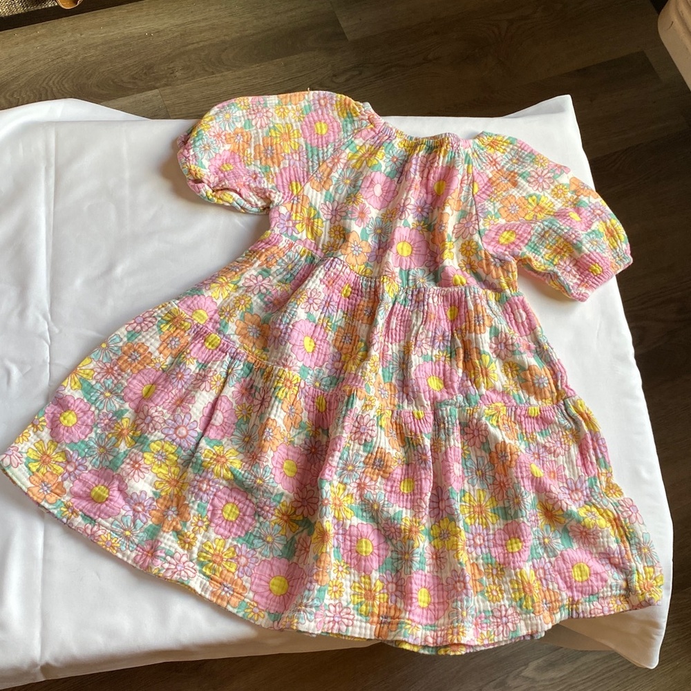 Floral Dress- Pink and Yellow